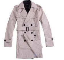 米白色风衣搭配图片